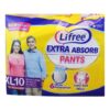 Lifree Extra Absorb Adult Diaper Pants (XL) 10's